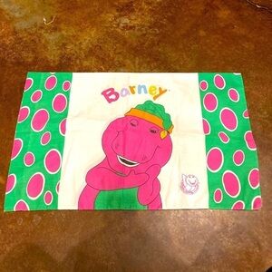 Vintage Barney Double Sided Pillowcase
